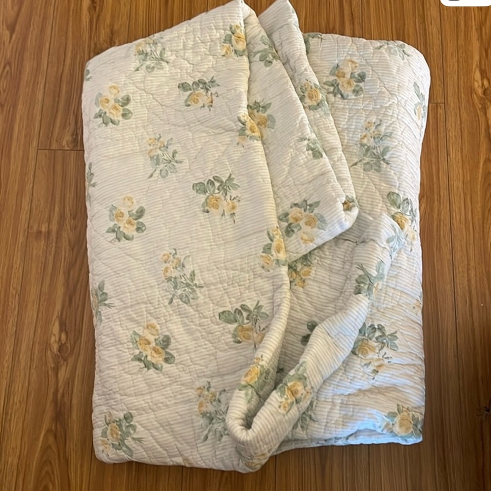 Sold….  Simply shabby chic twin quilt